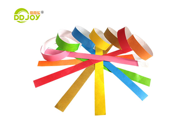 Custom Logo Printed Bracelet Waterproof Paper Tyvek Wristbands For Event Party Supplies