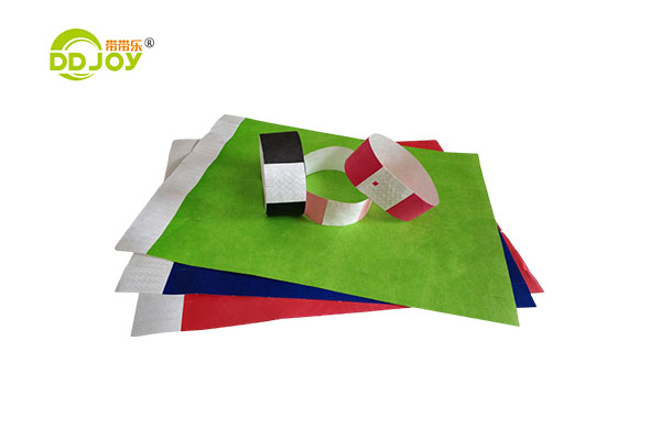 Custom Logo Printed Bracelet Waterproof Paper Tyvek Wristbands For Event Party Supplies