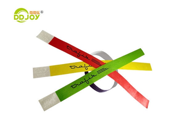 Custom Logo Printed Bracelet Waterproof Paper Tyvek Wristbands For Event Party Supplies