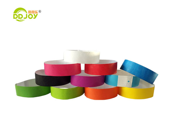 Custom Logo Printed Bracelet Waterproof Paper Tyvek Wristbands For Event Party Supplies