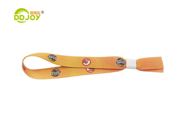 Cheap Custom One Direction Lock Cloth Polyester Fabric Wristbands For Festival & Events