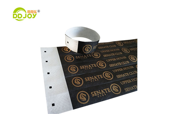Custom Logo Printed Bracelet Waterproof Paper Tyvek Wristbands For Event Party Supplies