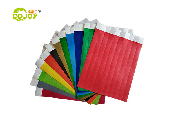 Custom Logo Printed Bracelet Waterproof Paper Tyvek Wristbands For Event Party Supplies