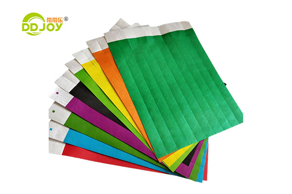 Custom Logo Printed Bracelet Waterproof Paper Tyvek Wristbands For Event Party Supplies