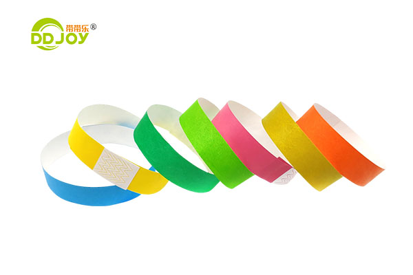 Custom Logo Printed Bracelet Waterproof Paper Tyvek Wristbands For Event Party Supplies
