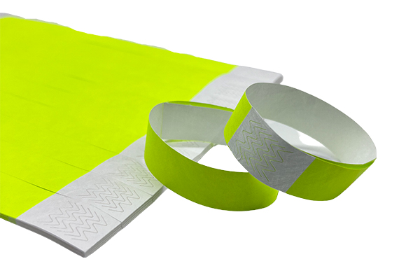 Tyvek Wristband Fluorescent Solid Color